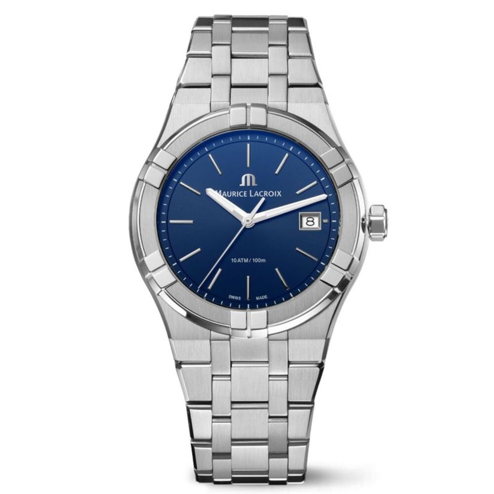 Maurice Lacroix Men's Aikon Blue Dial Watch - AI1108-SS002-430